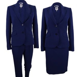 Ann Klein Executive 3 piece suite Navy size 14